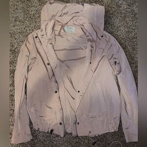 Women's Light Pink Hooded Jacket